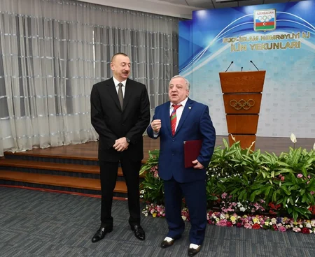 President Ilham Aliyev attends ceremony dedicated to sport results of 2017 - UPDATED