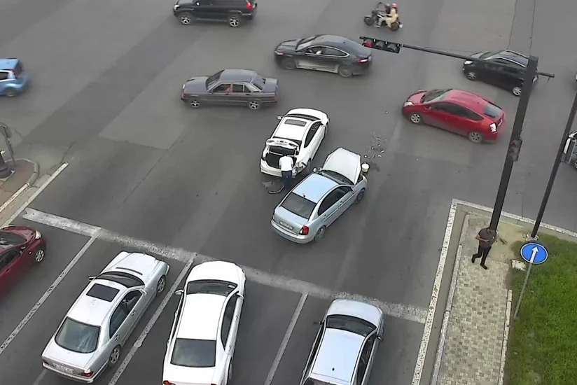 Bakıda qəza olub, yolda sıxlıq yaranıb
