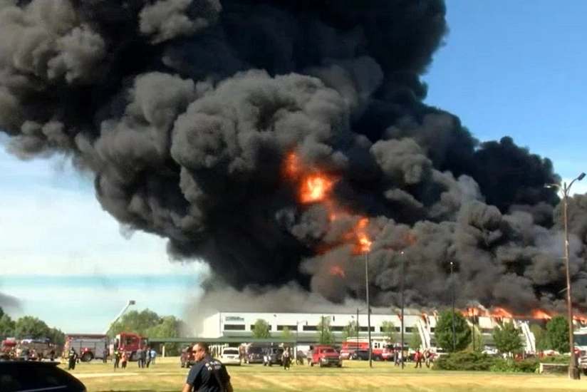 Massive chemical fire ravages Rockton plant