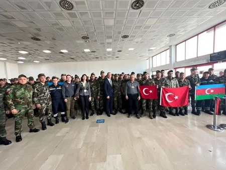Azərbaycanın Türkiyədə olan çevik xilasetmə qüvvələrinin növbəti qrupu Vətənə dönüb - YENİLƏNİB