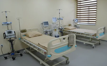 Gəncədə Hərbi Hospitalın yeni inşa edilmiş şöbəsinin açılışı olub
