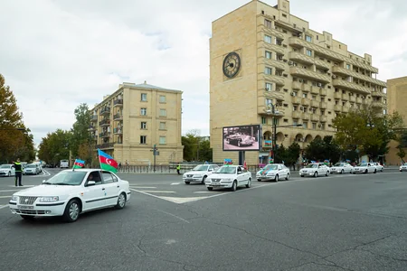 Bakıda Vətən müharibəsi qazilərinin iştirakı ilə Zəfər avtoyürüşü keçirilir
