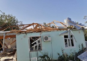 Enemy subjecting to fire settlements in Tartar and Fizuli 