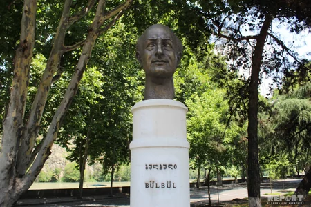 Tbilisidə Bülbülün xatirəsi anılıb - FOTO