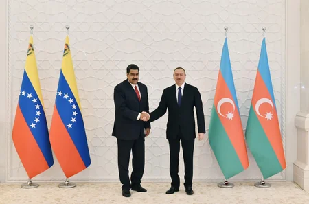Azərbaycanda Venesuela Prezidenti Nikolas Maduronun rəsmi qarşılanma mərasimi olub