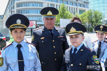 Bakıda Yollarda uşaqların təhlükəsizliyini qoruyaq adlı tədbir keçirilib - FOTO - VİDEO