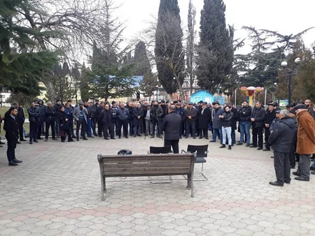 Gürcüstanda Nəriman Nərimanovun adının yaşadılması tələbi ilə aksiya keçirilib - FOTO