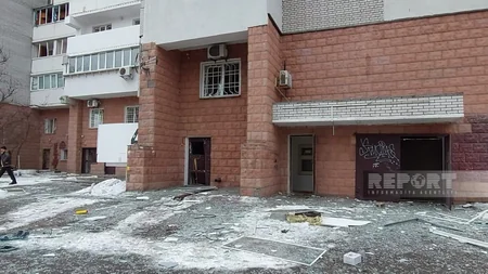 Kiyevə kütləvi raket zərbələri - FOTOREPORTAJ