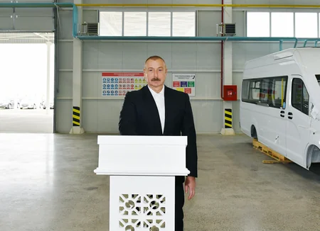 Prezident Hacıqabul Sənaye Məhəlləsinin açılışında iştirak edib - YENİLƏNİB