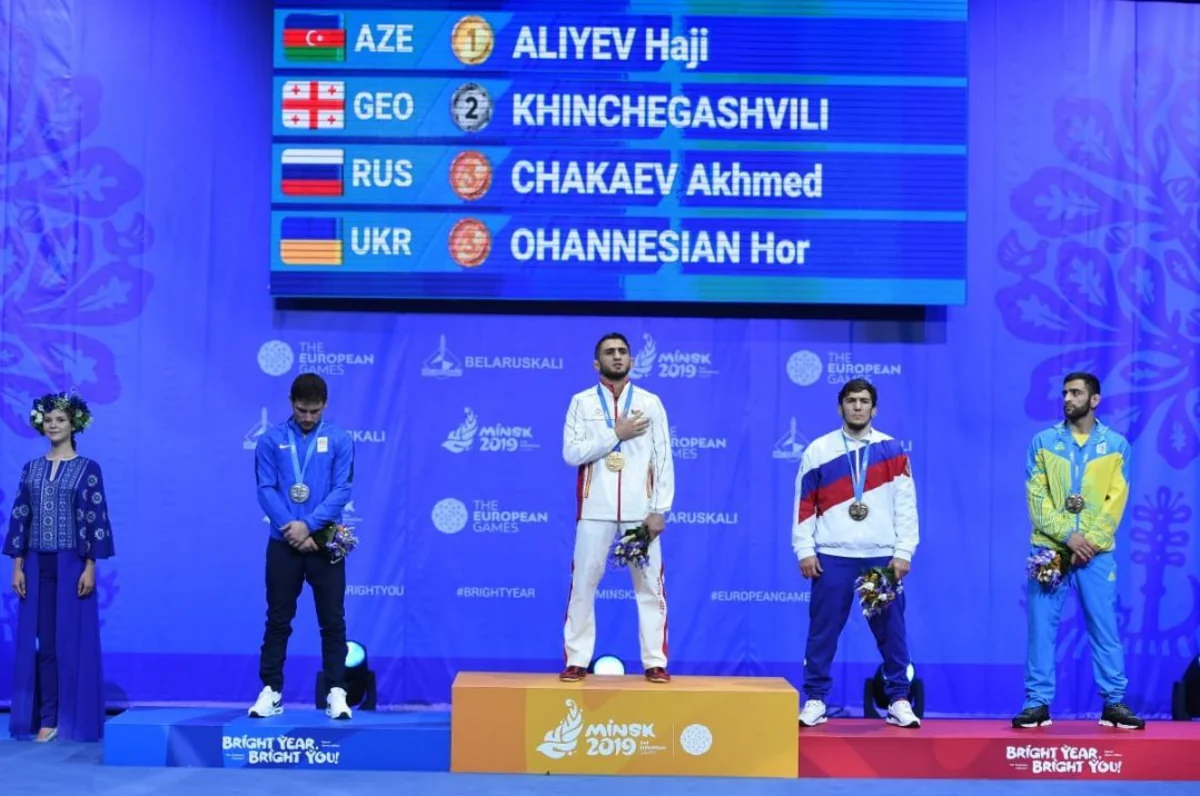 Wrestler Aliyev bags Azerbaijan’s second gold at Minsk 2019