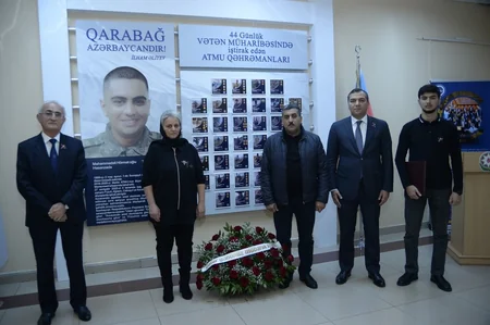 Turizm təhsili müəssələrində auditoriyalara şəhid məzunların adları verilib