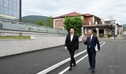 İlham Əliyev “Xankəndi” Biznes Mərkəzinin açılışında iştirak edib