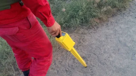 Yevlaxda əl qumbarası aşkar edilib - FOTO