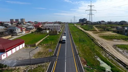 Nəqliyyat axınına müsbət təsir edən yol yenidən quruldu