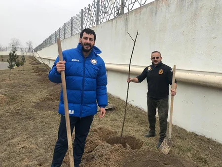 Cüdoçular Göygöldə yaşıllaşdırma aksiyasında iştirak ediblər