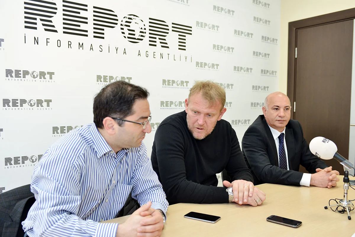 Robert Prosineçki Report İnformasiya Agentliyinin qonağı olub - FOTO