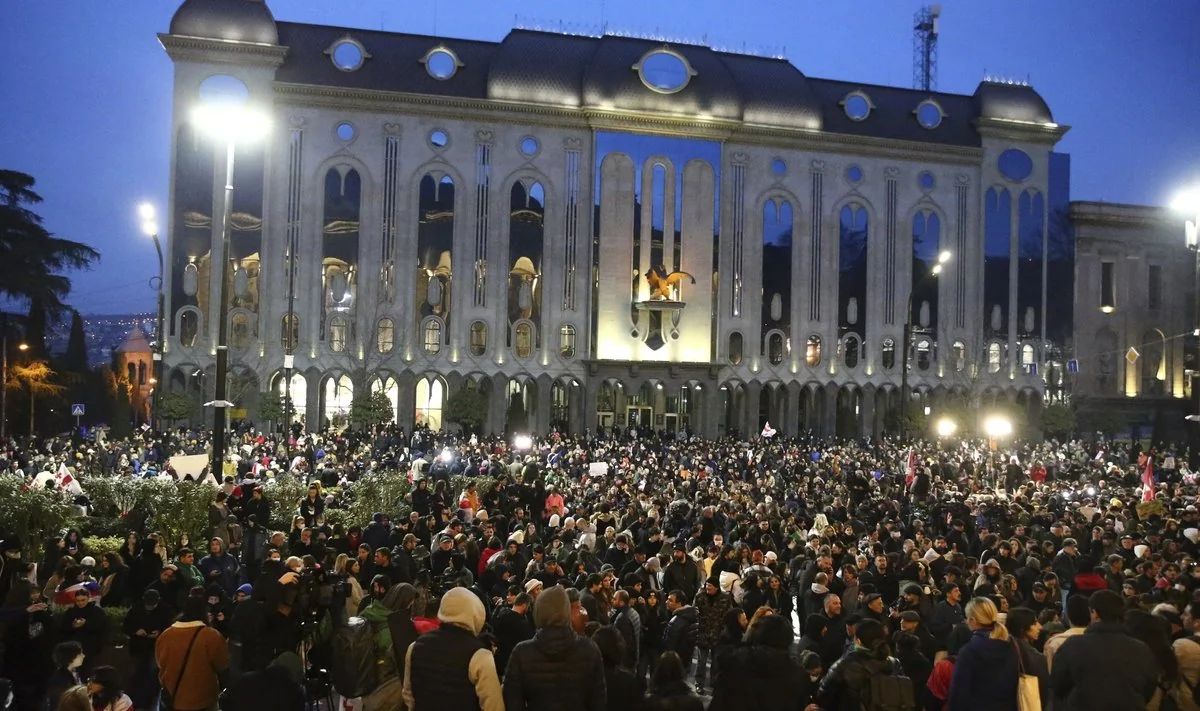 В Тбилиси проходит акция протеста против нового Кодекса обороны Грузии
