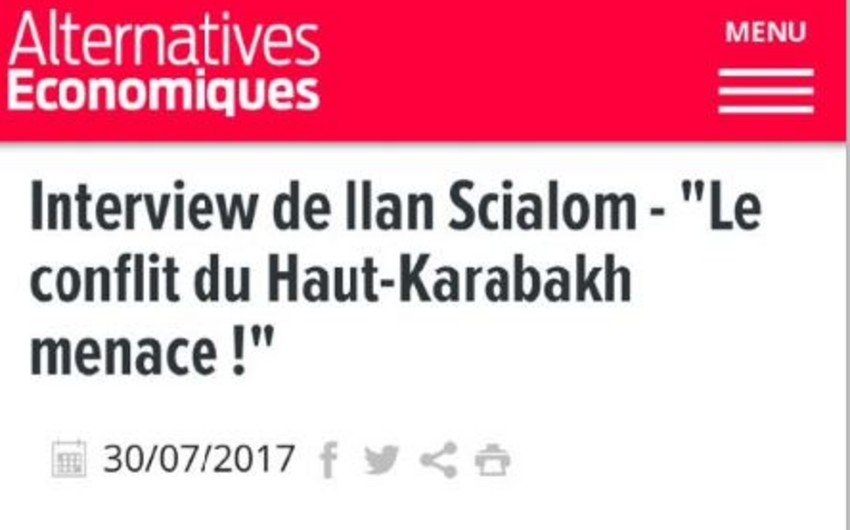 İlan Syalom: Dağlıq Qarabağ münaqişəsinin yenidən qızışması regionda faciə ilə nəticələnə bilər