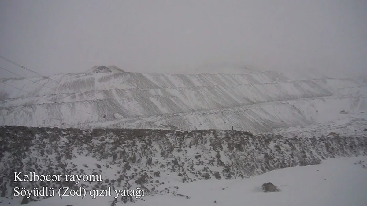Kəlbəcərin Zod qızıl yatağının görüntüləri