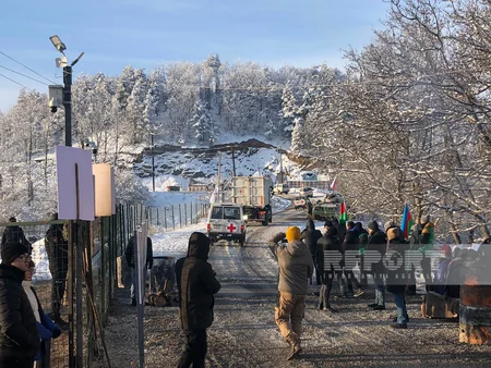 ICRC vehicles pass freely through Khankandi-Lachin road - UPDATED