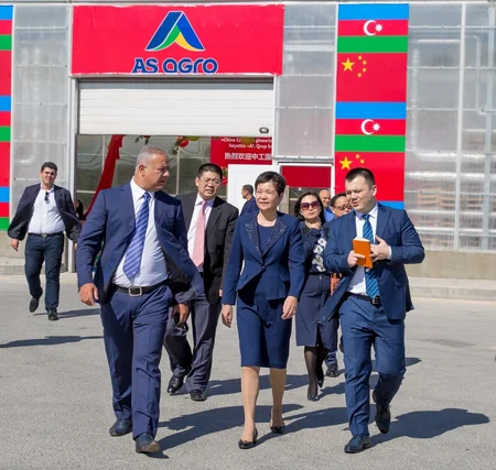 Çinin nəhəng dövlət şirkəti CAMCE “AS Aqro”nun “Abşeron Aqro Park”ını ziyarət edib