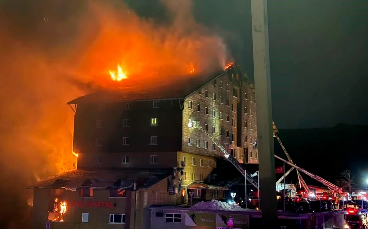 Kartalkayadakı hotel yanğını ilə bağlı ittiham olunan 13 nəfərə 1 998 il həbs cəzası istənilib