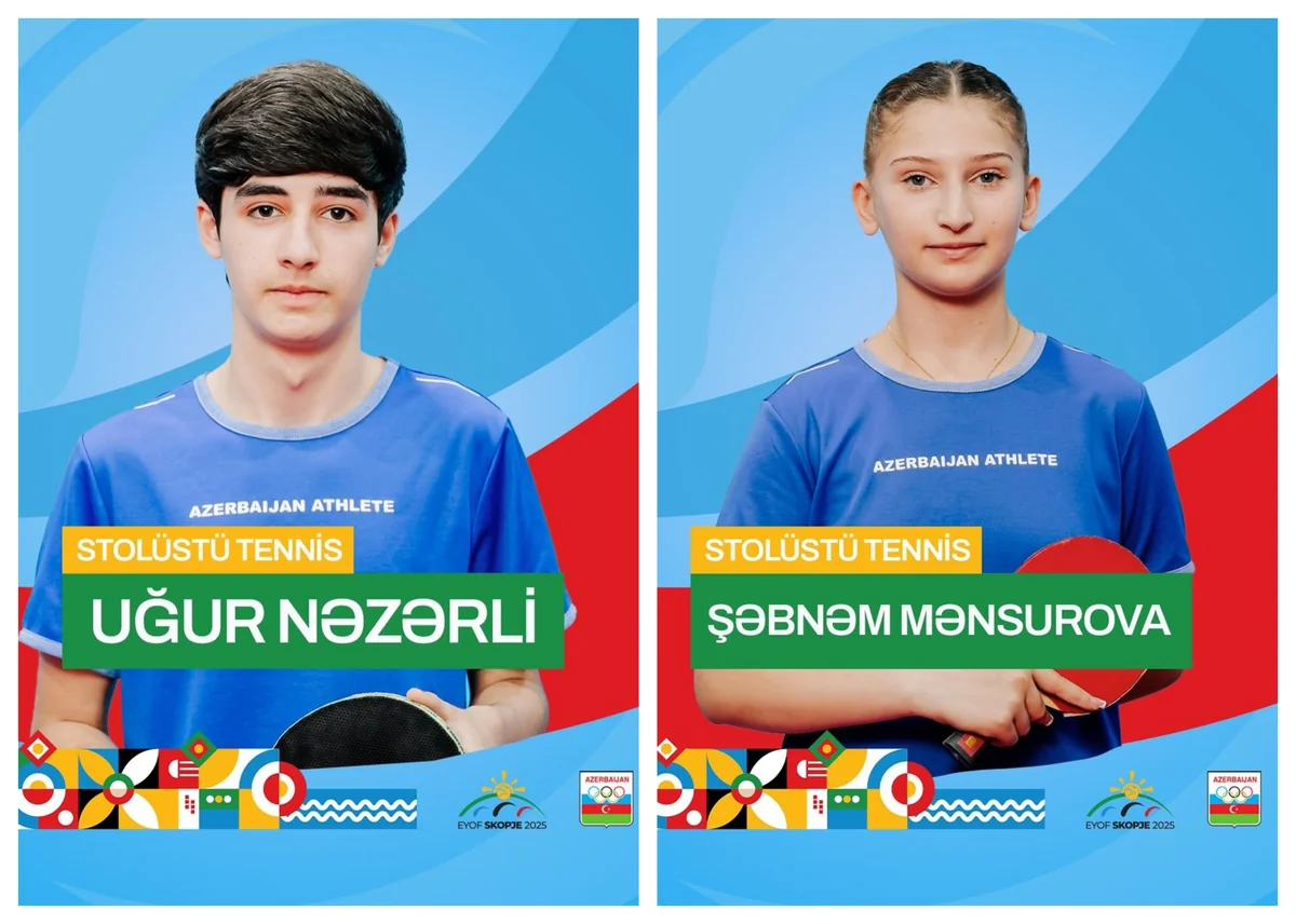 EYOF-da Azərbaycanı təmsil edəcək stolüstü tennisçilər müəyyənləşib