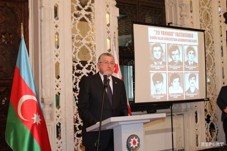 Tbilisidə 20 Yanvar faciəsinin 30-cu ildönümü ilə bağlı anım tədbiri keçirilib - FOTO