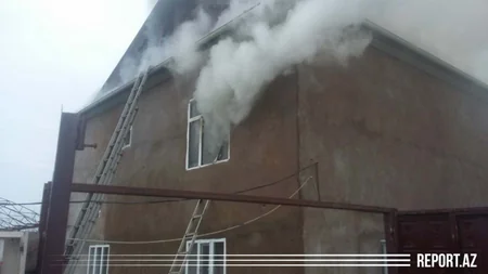 Cəlilabadda ev yandı - VİDEO - YENİLƏNİB