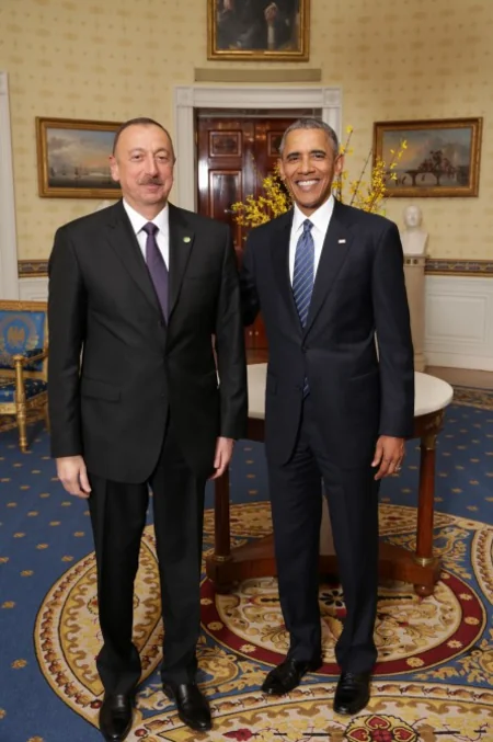 Azərbaycan Prezidenti Ağ Evdə dövlət və hökumət başçılarının şərəfinə verilən naharda iştirak edib
