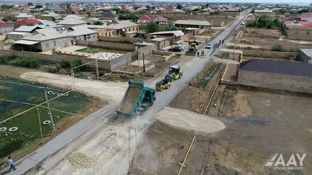 Bakının Qaradağ rayonunda bu il 20 kilometr uzunluğunda küçə təmir olunub