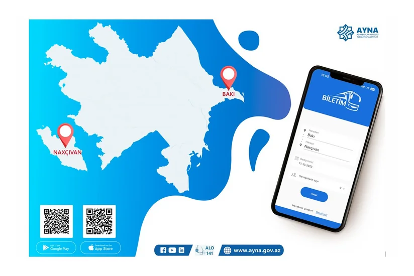 “Biletim.az” portalından Naxçıvana onlayn bilet almaq mümkün olub