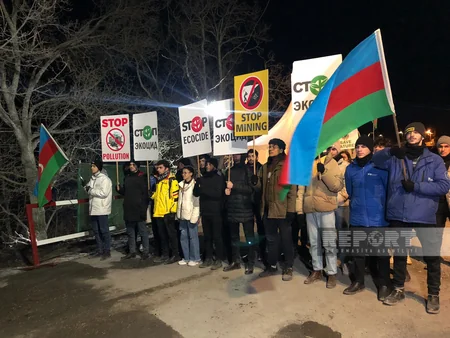 Xankəndi-Laçın yolunda aksiyanın 36-cı günündə də etirazçılar birlik nümayiş etdirirlər