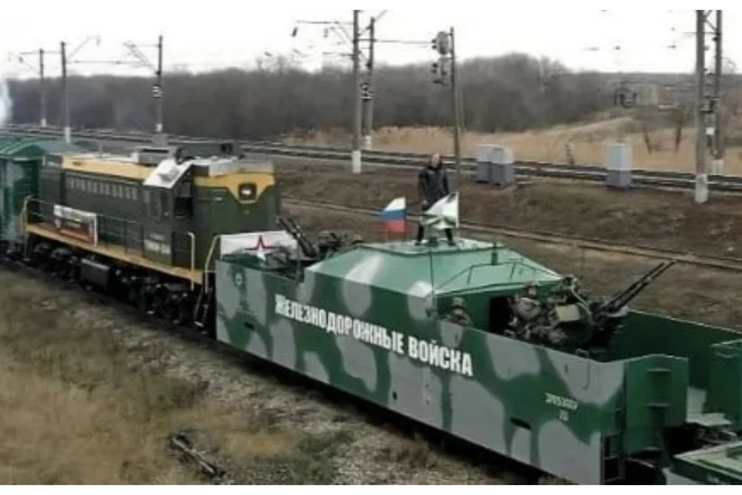 KİV: Melitopolda Rusiyanın zirehli qatarı partladılıb