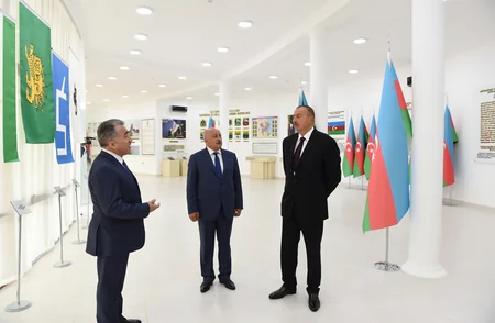 Prezident İlham Əliyev Masallıya səfərə gedib