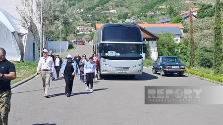 Sumqayıtda yaşayan bir qrup şəhid ailəsi və Vətən müharibəsi qaziləri Laçına səfər ediblər