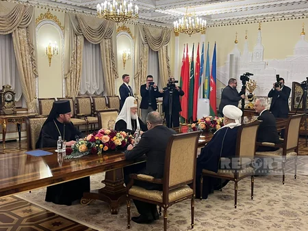 Allahşükür Paşazadə Moskvanın və bütün Rusiyanın Patriarxı ilə görüşüb
