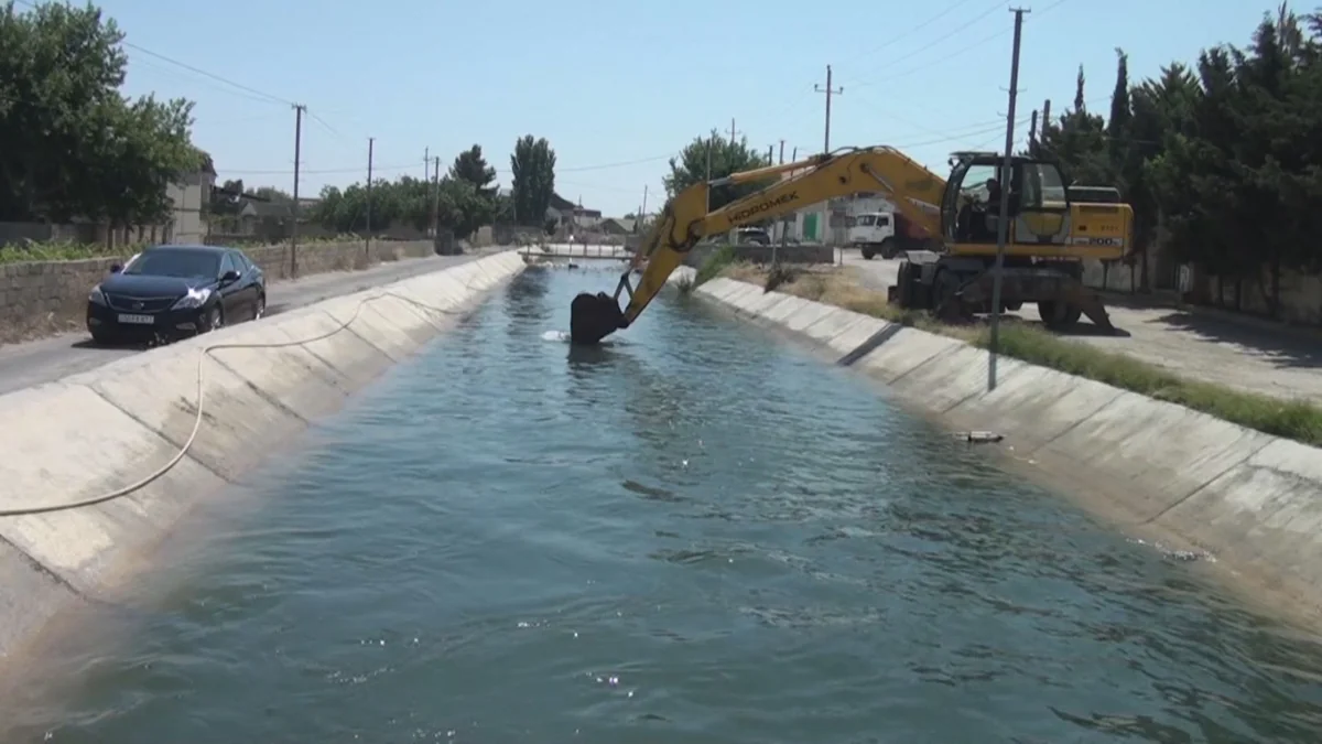 Abşeron kanalında lildən təmizləmə və su infrastrukturunun yenilənməsi işləri açıqlanıb