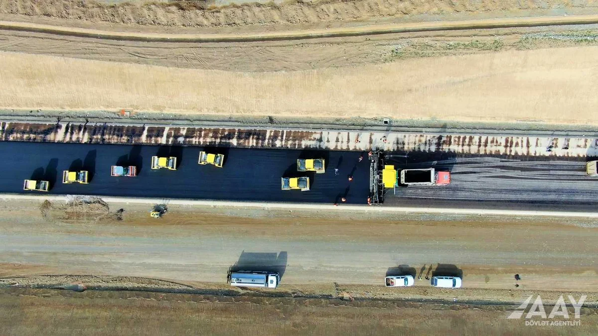 Ağdam-Füzuli avtomobil yolunun inşası sürətlə davam etdirilir