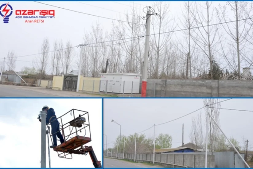 “Azərişıq” ASC Aran regionunda genişmiqyaslı yenidənqurma işləri aparır