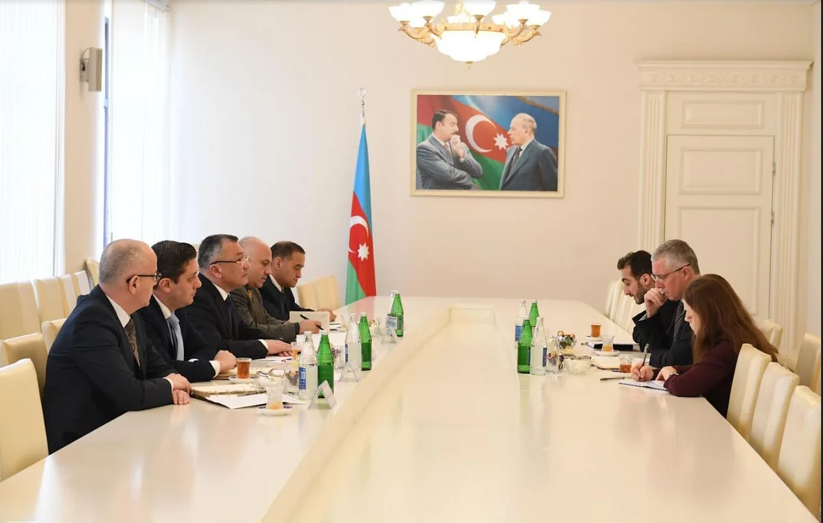 Rövşən Rzayev Böyük Britaniyanın Azərbaycandakı səfiri ilə görüşüb