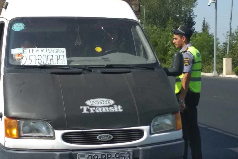 Bərdədə yol polisləri həkimlərə birgə reyd kecirdi - FOTO - VİDEO