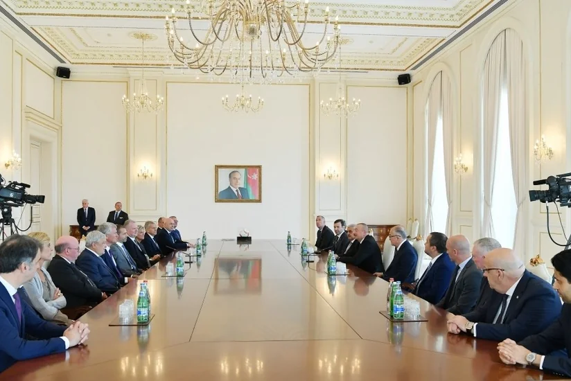 President Ilham Aliyev received UEFA delegation