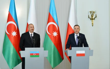 Presidents of Azerbaijan and Poland made press statements
