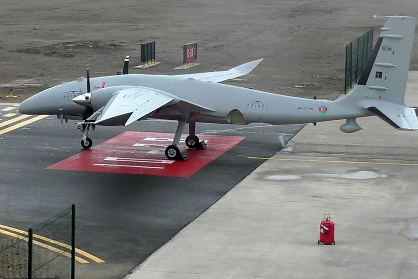 Azerbaijan's Akıncı UAVs conduct aerial reconnaissance, determine imaginary enemy’s ground targets