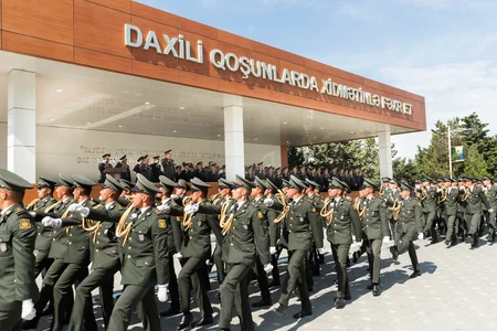 DİN-in Daxili Qoşunlarının Ali Hərbi Məktəbində növbəti buraxılış olub