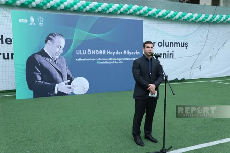 Heydər Əliyevin xatirəsinə həsr olunmuş minifutbol turnirinin açılış mərasimi keçirilib