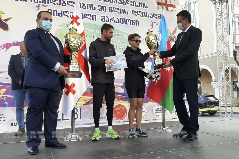 Tbilisi-Rustavi marathon dedicated to Independence Day of Azerbaijan ends