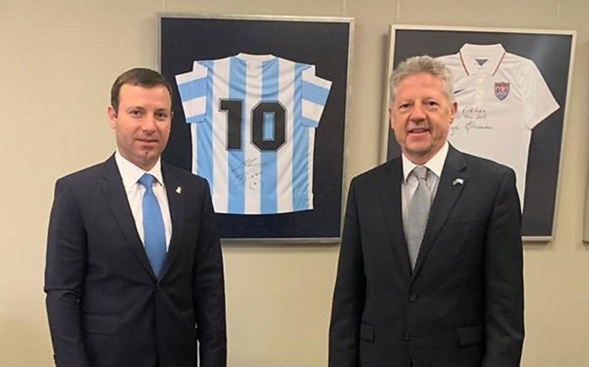 AFFA-nın baş katibi Argentinanın səfiri ilə görüşüb
