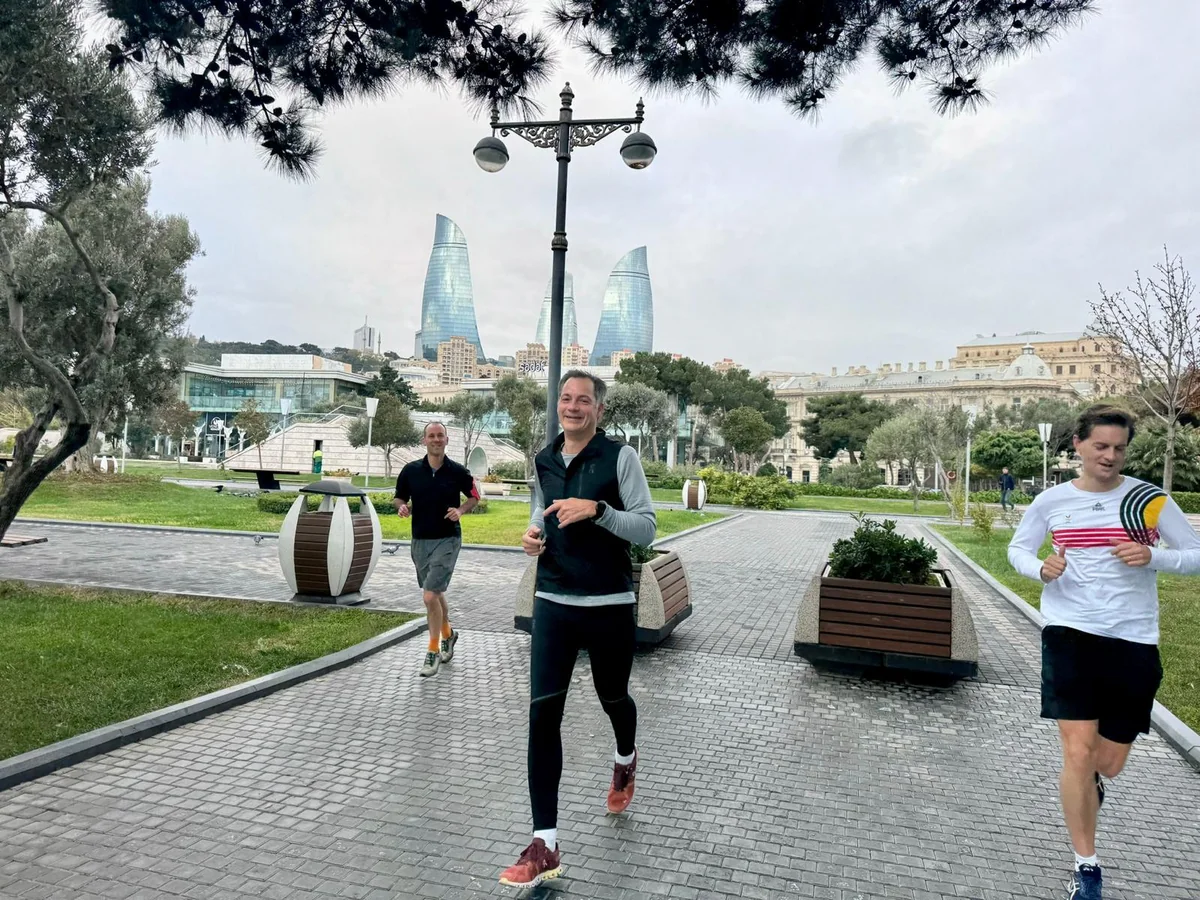 Ambassador: Belgian Prime Minister had a morning run along Baku Boulevard